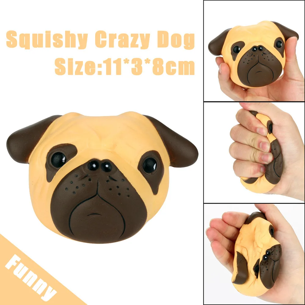

Exquisite Fun Crazy Dog Scented Squishy Charm Slow Rising 8cm Simulation Kid Toy squishy boys toys for children anti stress #25