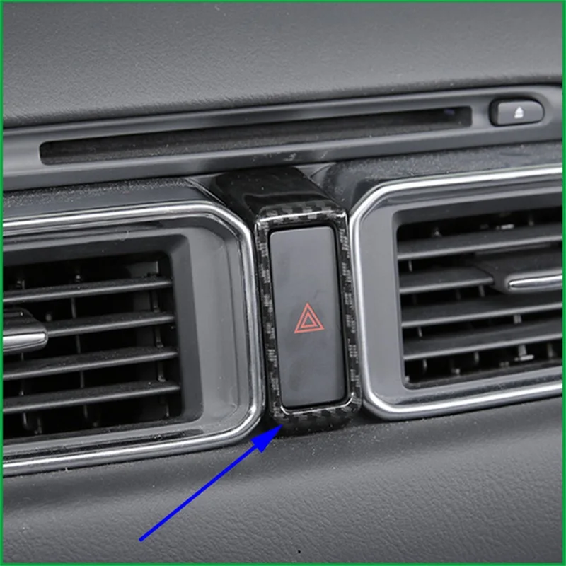 

Car-Styling Accessories For Mazda CX-5 CX5 2017 2018 2019 Double Flash Light Switch Button Cover Trims Car Inner Central Panel