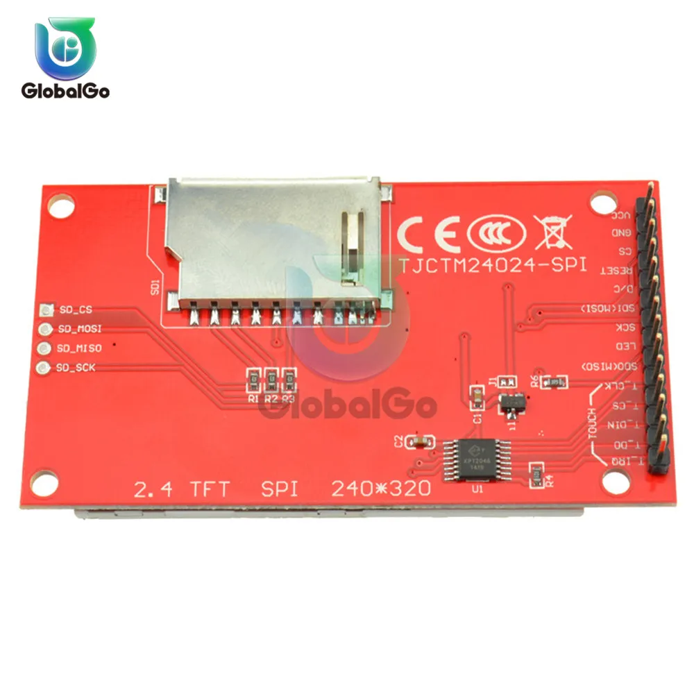 2.4 inch White LED Backlight Display Touch Module Sensor 2.4" TFT LCD Serial Port Module 240RGB*320Dots Micro SD Card ILI9341