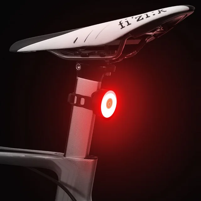 US $6.44 Bicycle Rear Light USB Rechargeable IPX8 Waterproof Bike Light For MTB Helmet Pack Bag Tail Light 5