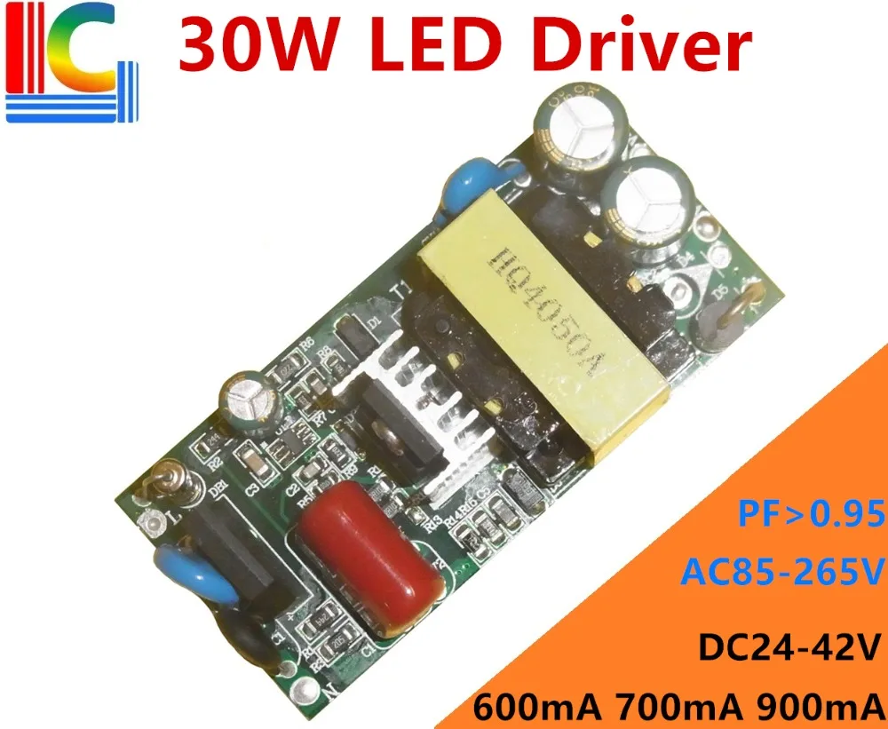 

20W 30W Lighting Transformer DC 24V - 42V LED Driver Power Supply Output 600mA 700mA 900mA LED Bulb corn lamp cross-plug light