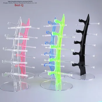 

Free shipping Colorful 5 detachable acrylic glasses display stand, sunglasses stand, storage rack