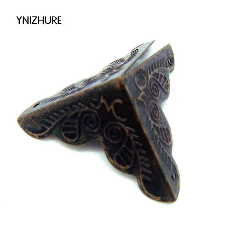 50pcs-25mm-Antique-Hardware-Angle-bag-packaging-Corner-Gift-Corner-four-corners-trumpet-flower-wrap-angle