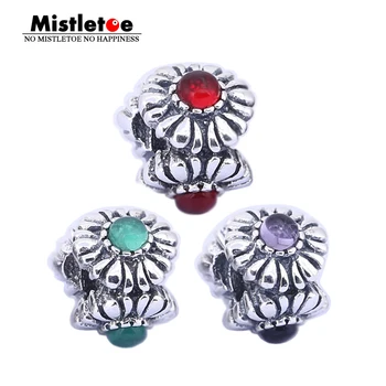

Authentic 925 Sterling Silver Birthday Blooms May February Janurary Charm Bead Fit European Bracelet Jewelry