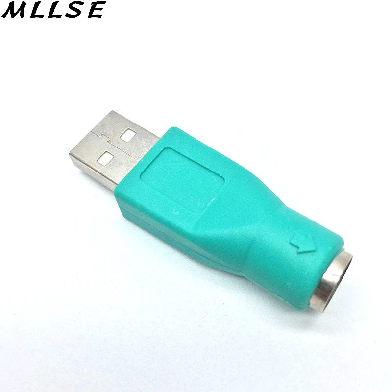 MLLSE 1 шт. USB штекер для PS2 конвертер адаптер Женский старого ПК Компьютерная