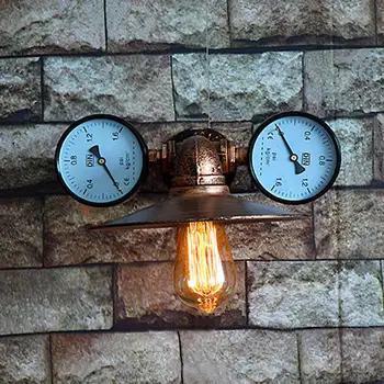 

Creative Ancient Water Pipe Wall Lamp Sconce American Vintage Industrial Light Fixtures Bar Coffee Home Decor Wall Light