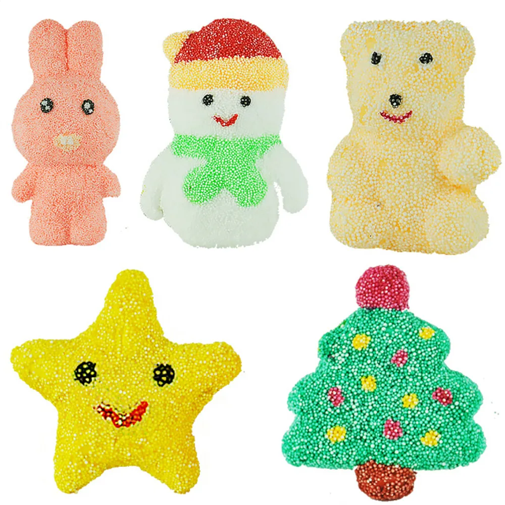 

8 Colors Pearls Foam Play Dough Kit Mud Suit Handgum Clay Intelligent Plasticine Kids Educational Toys Gift 7.5x3cm, 1 Set