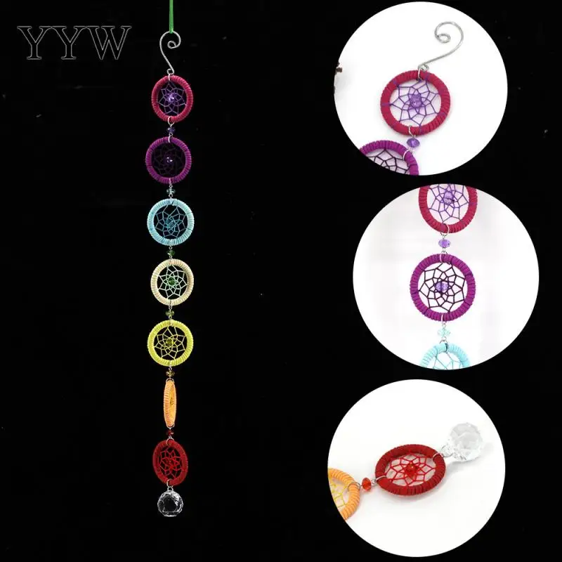 Car Dream Catcher Nordic Beaded Hunter Substance Handcraft Chic Hanging Ornaments Bedroom Wall Decor Scandinavian Native Ring