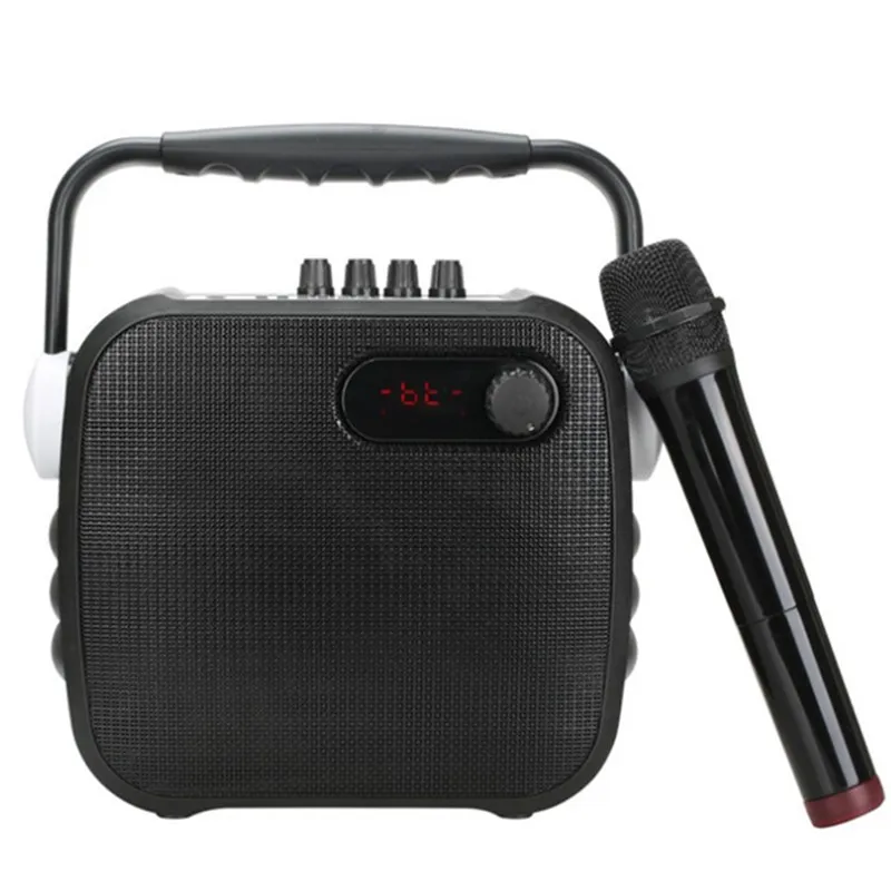 OutdoorKaraoke OK музыкальный сабвуфер стерео Bluetooth динамик с беспроводной AUX микрофона TF карта U диск MP3 pплеер запись