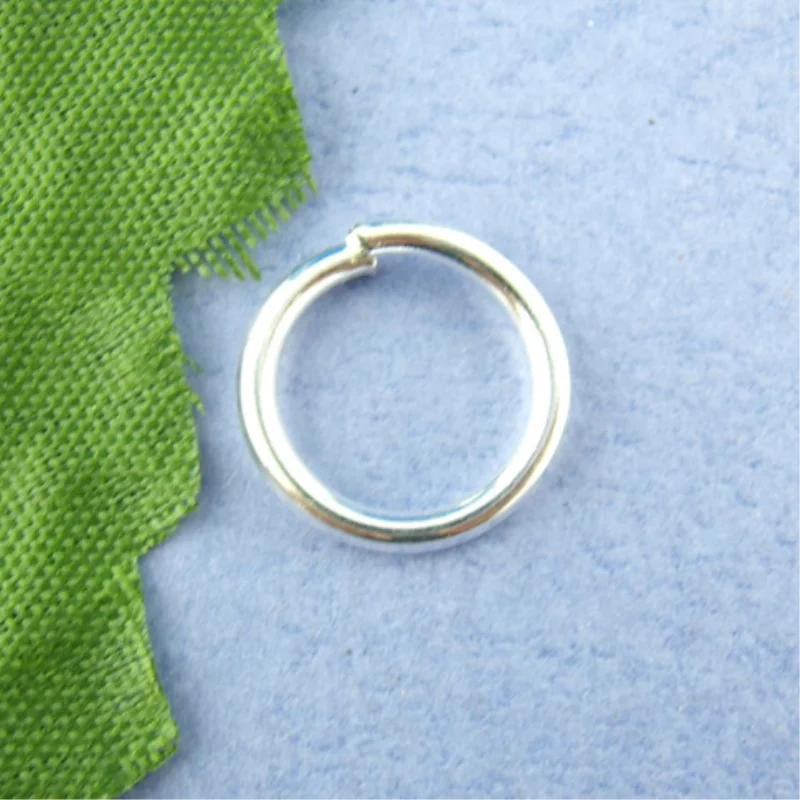 

Doreen Box Lovely 100PCs Silver color Thick And Firm Open Jump Ring 12mm Dia. (B00526)