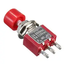 5 шт. Красный SPDT кнопка включения/выключения 3PIN тумблеры НЕТ NC 5A/120V 2A/250V Автомобиль Грузовик Лодка высокого качества