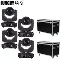 Gratis Verzending 4 stks/partij Beam 230 w Sharpy 7r Moving Head Licht/230 W Beam 7R Disco Dj Verlichting + Flight Case