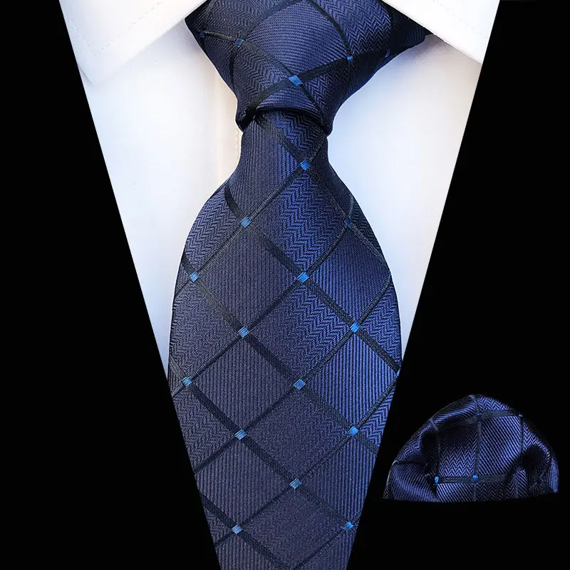 Новинка, различные мужские галстуки, классические, Полиэстеровые, шелковые, деловые, свадебные, цветочные, в полоску, платок-галстук, наборы, карманные, квадратные Галстуки - Цвет: T-266