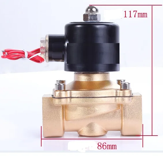 G1 AC220 вольт полностью латунный Соленоидный клапан DN25 для воды/Газа/масла