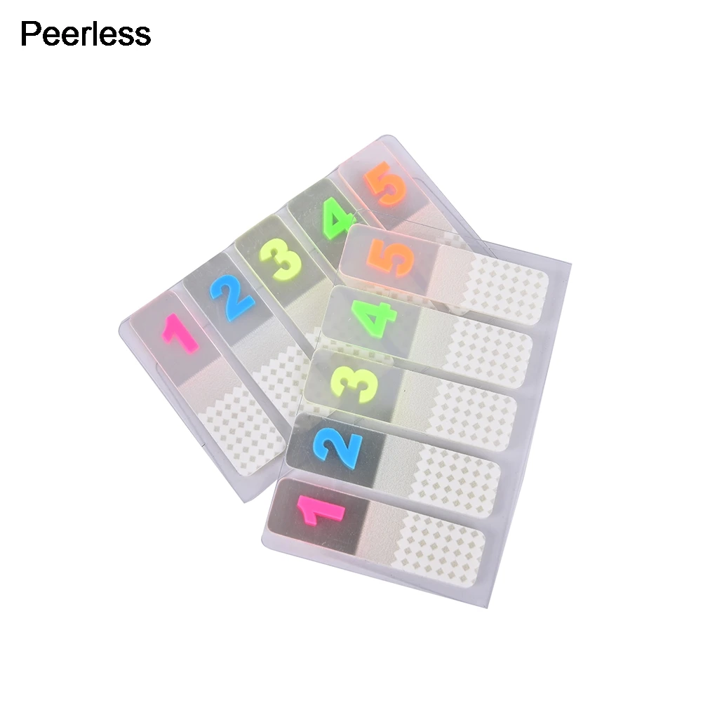 

Peerless DIY Colored 1-5 Number Memo Pads Sticker Stationery Notepad Bookmark