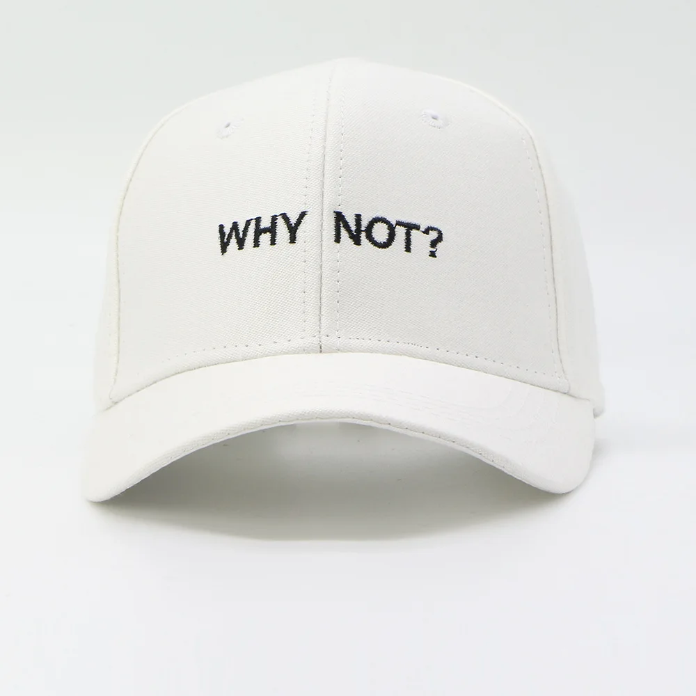 Бейсболка с надписью WHY NOT Snapback, Кепка в стиле хип-хоп для мужчин, женщин, пап, мальчиков и девочек, хлопковая черная, розовая, белая облегающая Кепка, кепка s