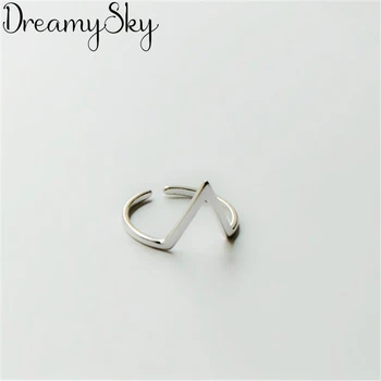 

Punk Retro Silver Color Letter Rings For Women Ladies Jewelry Big Finger Antique Rings Girls Gifts Anillos High Quality
