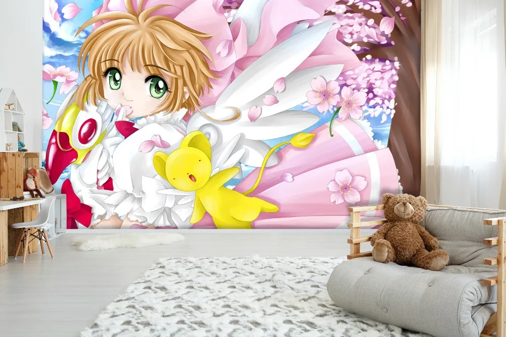 [Самоклеящаяся] 3D Cardcaptor Sakura 22 японское аниме настенная бумага настенная печать настенные наклейки