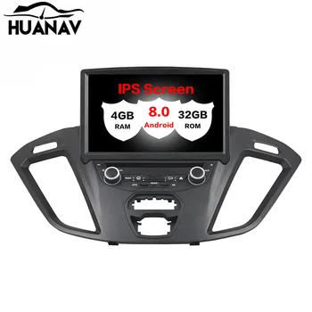 

HUANVA Android8.0 CD DVD Player GPS navigation For Ford Transit Custom 2016 multimedia player tape recorder 8Core navi Audio map