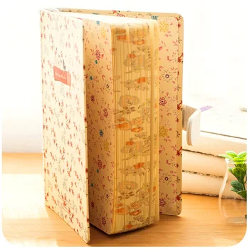 

Vintage diary Notepad Golden Valley Lead Magnetic buckle Book Fresh Thick Floras Patterns Blank Page Journal diary Gift Notebook