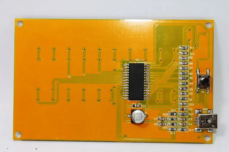 CLAITE 5 в звуковой светодиодный музыкальный спектр электронный Diy светодиодный флэш-набор USB DIY светодиодный музыкальный спектр дисплей большой размер
