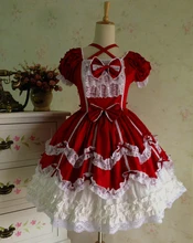 Princess cosplay costume for girl lolita dress vintage medieval gothic dress women summer dress