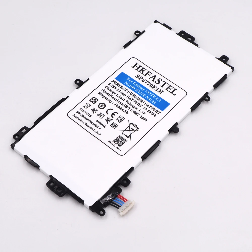 Hkfatel SP3770E1H Оригинальный планшет Tab батарея для samsung Galaxy Note 8 0 N5100 N5110 N5120 батареи 4600