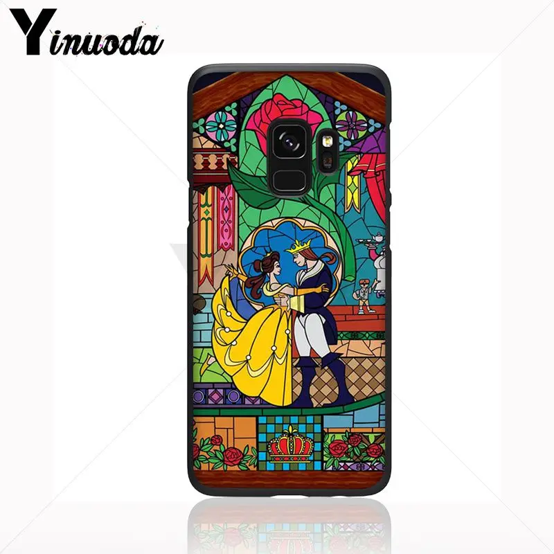 cartoon Beauty Beast Rose Princess Art Print