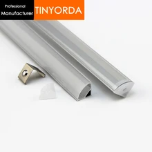 Tinyorda 20 шт.(длина 2 м) светодиодная полоса светодиодный профиль канала для 11 мм Светодиодные полосы света [профессиональный производитель] TAP1616