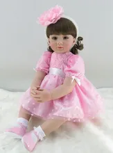 Muñeca reborn de 60 cm con vestido rosa – Colección limitada
