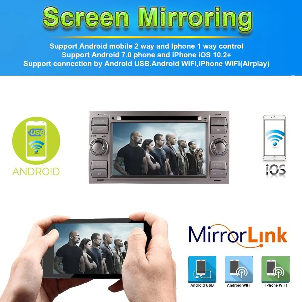 Cheap Android 9.0 Octa Core 4GB RAM Car GPS Navigation For Ford Focus/Mondeo/S-max/Connect 2005-2007 Silver Car Radio Stereo Wifi OBD+ 1 Cheap Android 9.0 Octa Core 4GB RAM Car GPS Navigation For Ford Focus/Mondeo/S-max/Connect 2005-2007 Silver Car Radio Stereo Wifi OBD+ 1