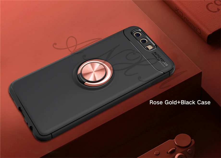 ANXM для huawei P10 Plus P10 Lite силикагель крышка Автомобильный держатель Подставка Магнитная кронштейн палец кольцо ТПУ чехол для P10 крышка
