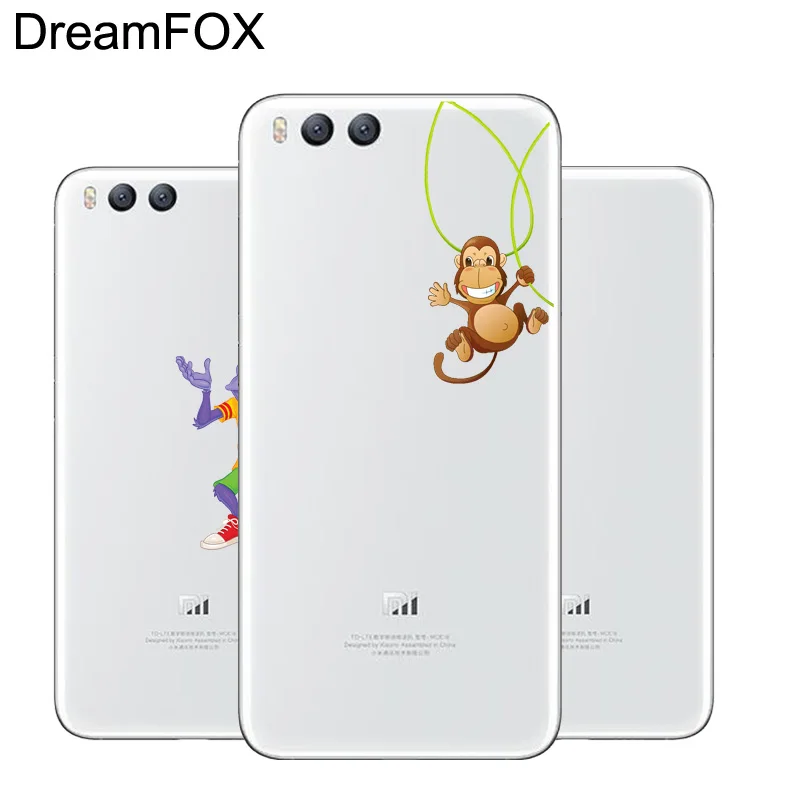 DREAMFOX M205 Cute Monkey Soft TPU Silicone Case Cover For Xiaomi Mi Note 2 3 4 5 6 8 SE M5 4C 4S 5C 5S 5X 6X A1 Plus |