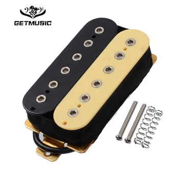 

6 String Electric Guitar Pickups Humbucker Dual in Line Adjustable 12pcs Hex Screw Pickup Ivory/Black