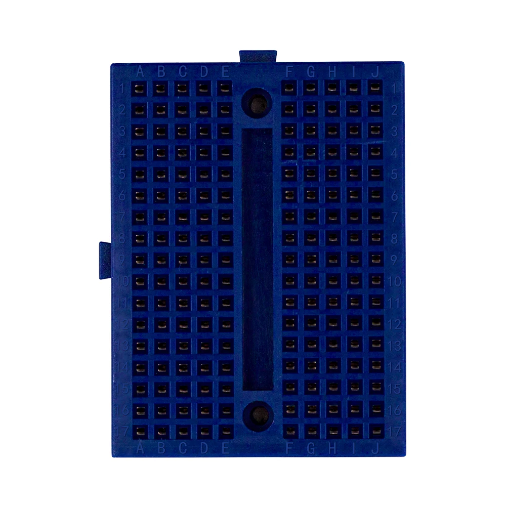 SYB-170 Mini Solderless Prototype Experiment Test Breadboard 170 Tie-points 35*47*8.5mm for arduino diy kit - Цвет: Синий