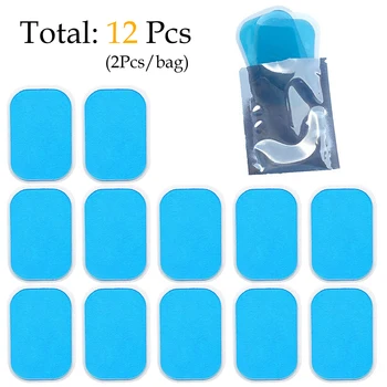 

12PCS ABS Hydrogel Pads Gel Sheet Abdominal Muscle Stimulator Trainer Accessories EMS Toning Fitness Gym Home Hydrogel Sticker