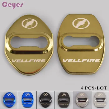 

Ceyes Car Styling Car Door Lock Decoration Protection Cover Emblems Fit For Toyota Vellfire Corolla 2008 Accessories Car-Styling