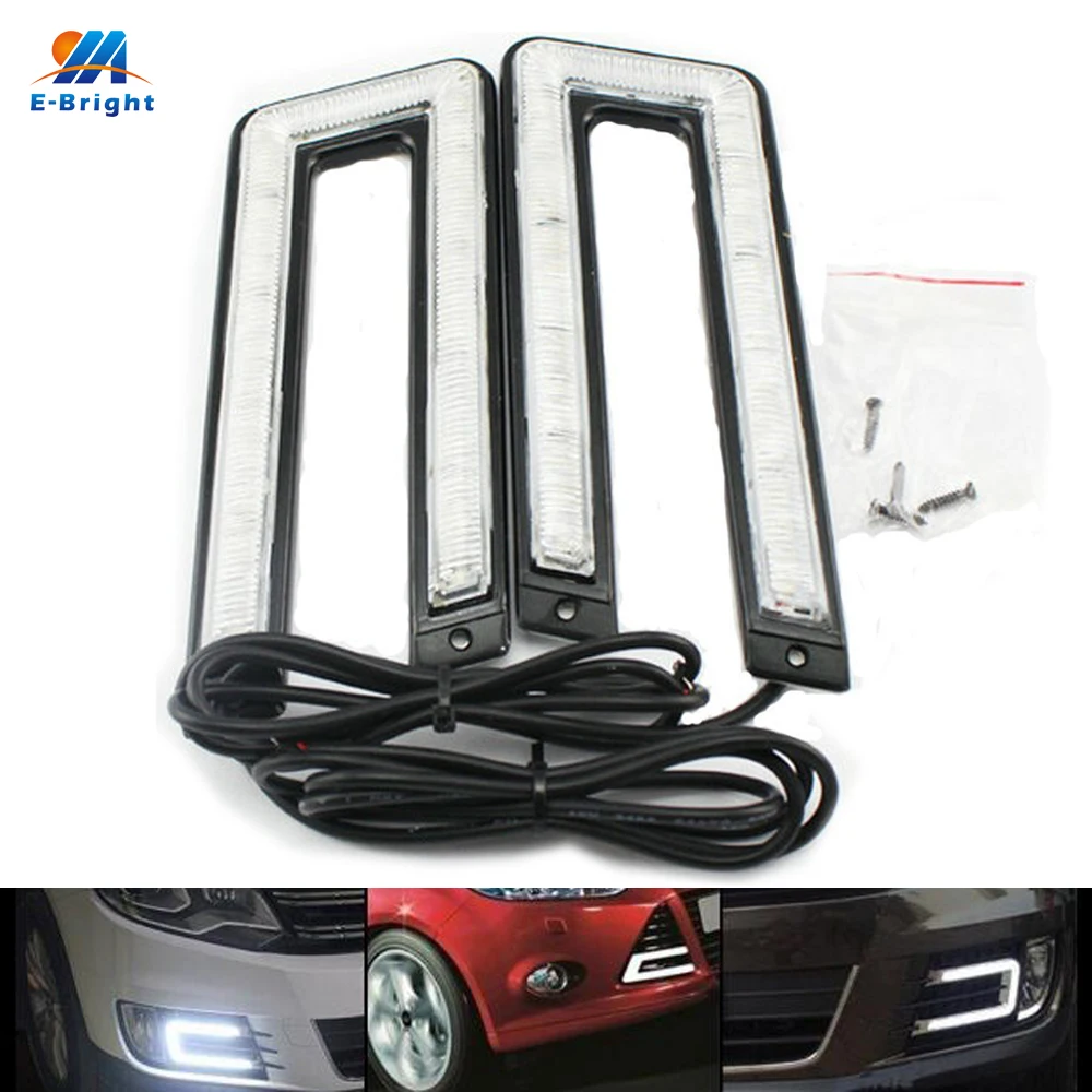 YM E-Bright 1 пара (2 шт.) DRL Дневной ходовой светильник автомобильная противотуманная