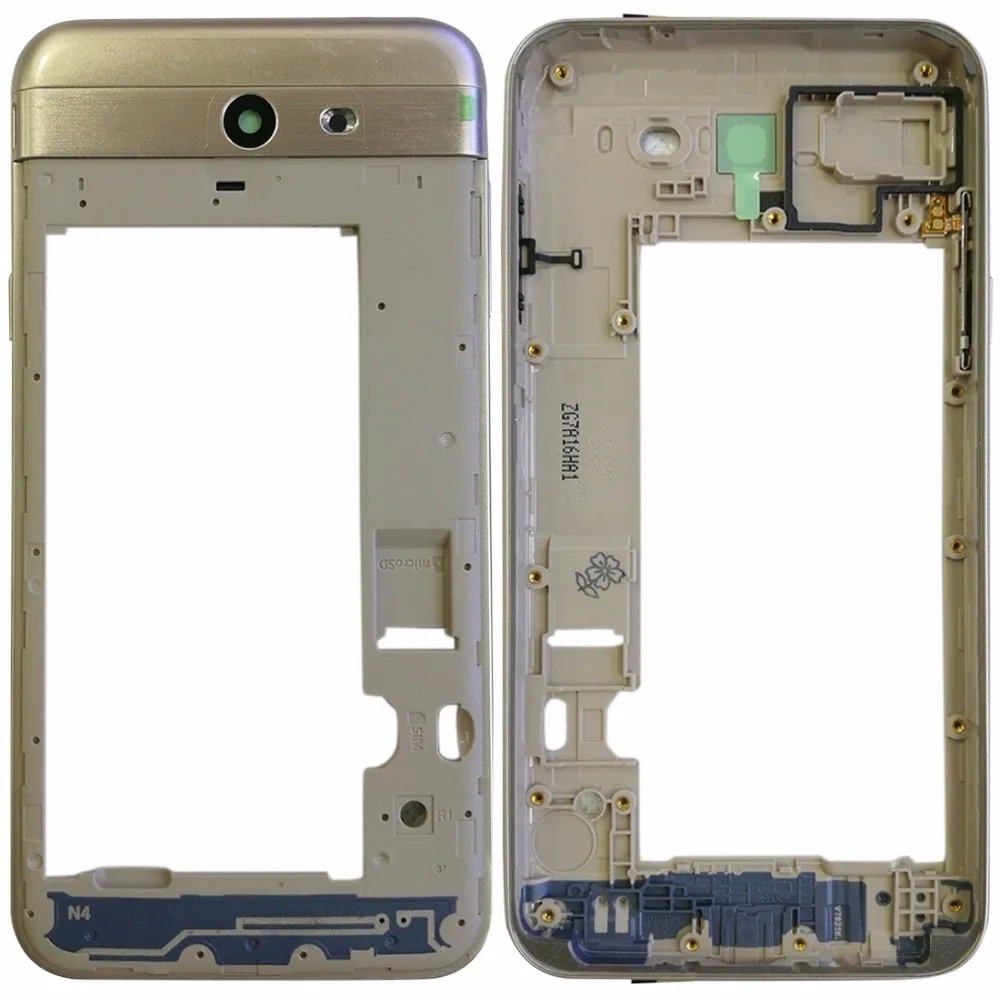 Задняя рамка корпуса для Samsung Galaxy J7 V J727V (Verizon)|Корпусы и рамки мобильных телефонов|