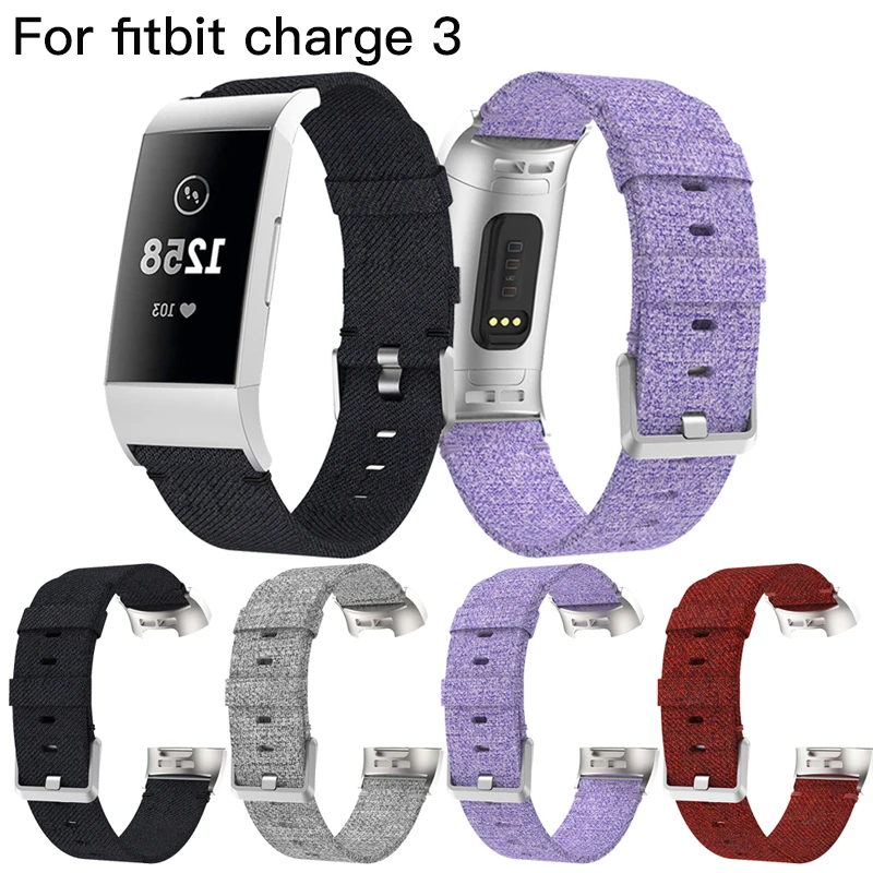 

Quick Release Nylon Strap for Fitbit Charge 3 Smart Bracelet Replacement Woven Fabric Watch Band for Fitbit Charge3 Accessories