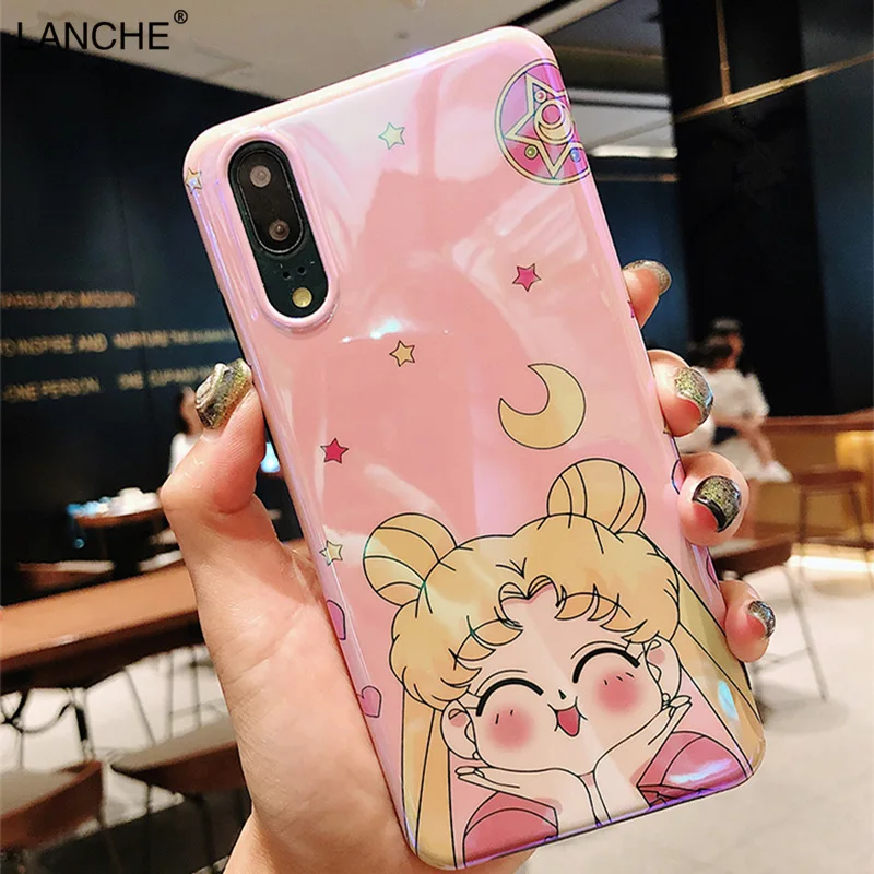 LANCHE Сейлор Мун мягкий чехол для телефона huawei P30 Lite P20 mate 20 30 Pro Чехол Honor 20i V20