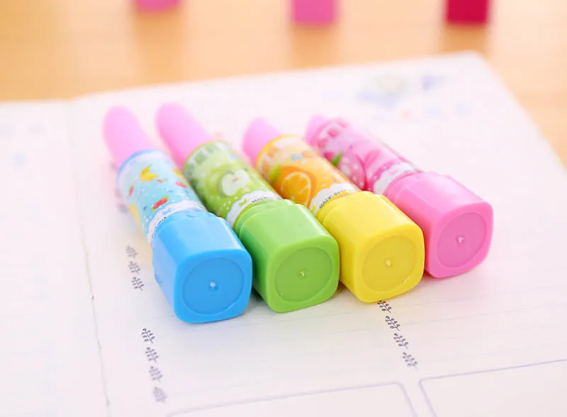 Kawaii Cartoon Lipstick Fruits Eraser