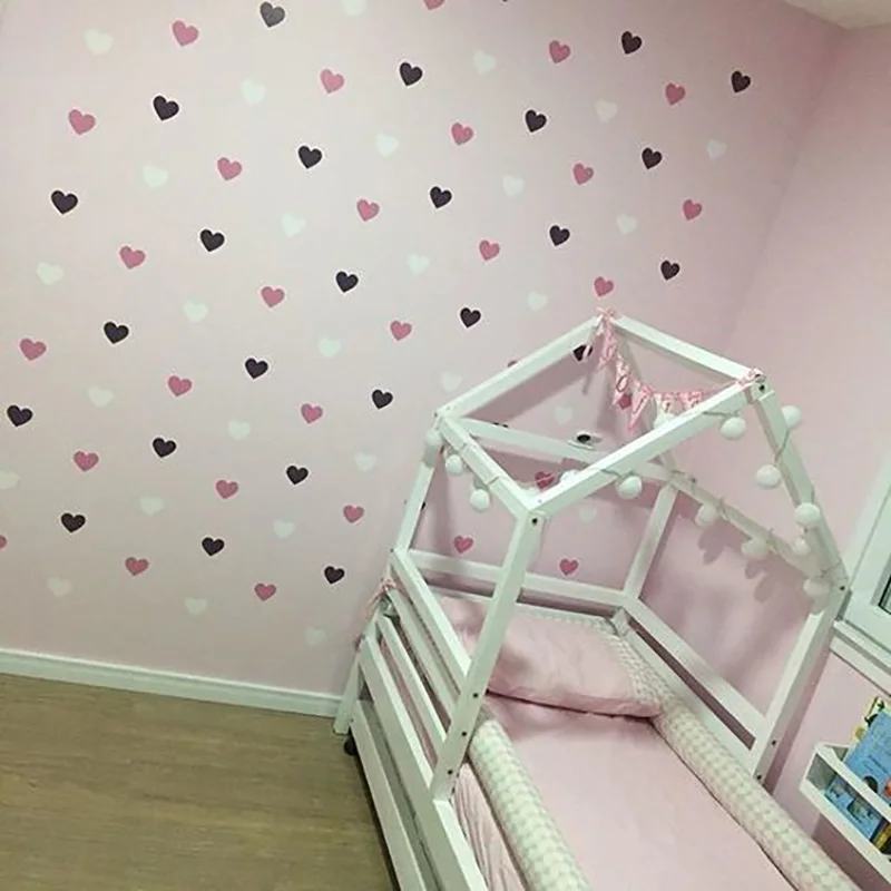 Details about   Childrens Pink Love Heart Wall Stickers MultiPinkHearts Hart.4.M 