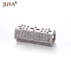 Gold  Square-shape tube beads for jewelry making Micro Insert Zircon Rhinestone Bead accessories diy jewelry components ► Photo 2/6