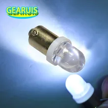 100 шт. BA9S 1 светодиодный F3 DC12V прозрачный Высокая яркость Клин дверь Светильник лампы номерного знака светильник 12V