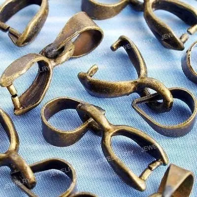 Free Shipping!! 100pcs Antique Brass Pendant Bails Connectors Clasps 10x5mm hole 4mm in WHOLESALE PRICE | Украшения и аксессуары