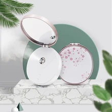 Usb зарядка Пароварка для лица нано туман увлажняющий опрыскиватель для лица спа зеркало для макияжа ручной уход за кожей лица паровое устройство Портативный