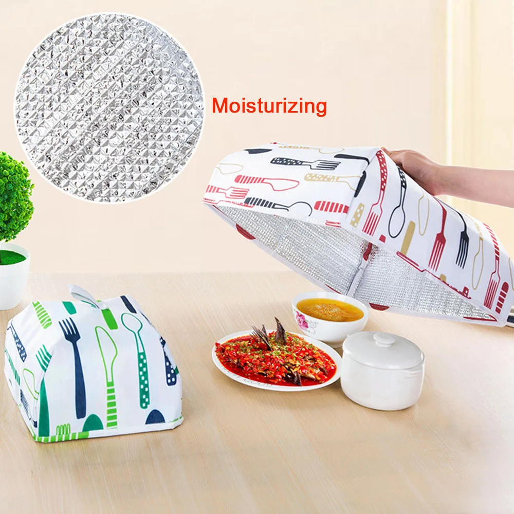 Useful 2 Sizes Aluminum Foil Food Cover Foldable Food Covers Keep Warm