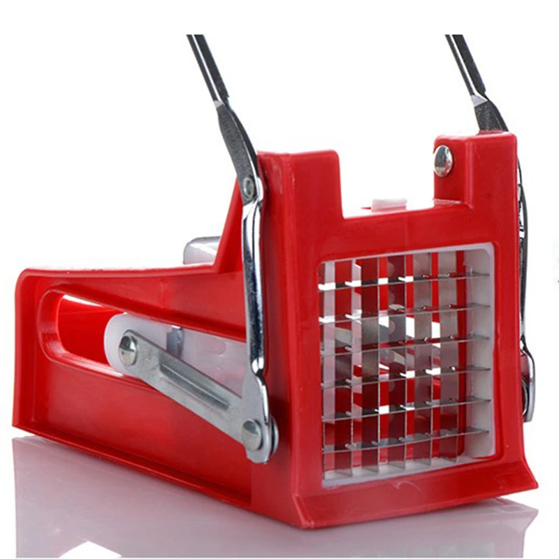 JX-LCLYL 2 Blades Stainless Potato Chipper French Fries Slicer Chip Cutter Maker Chopper