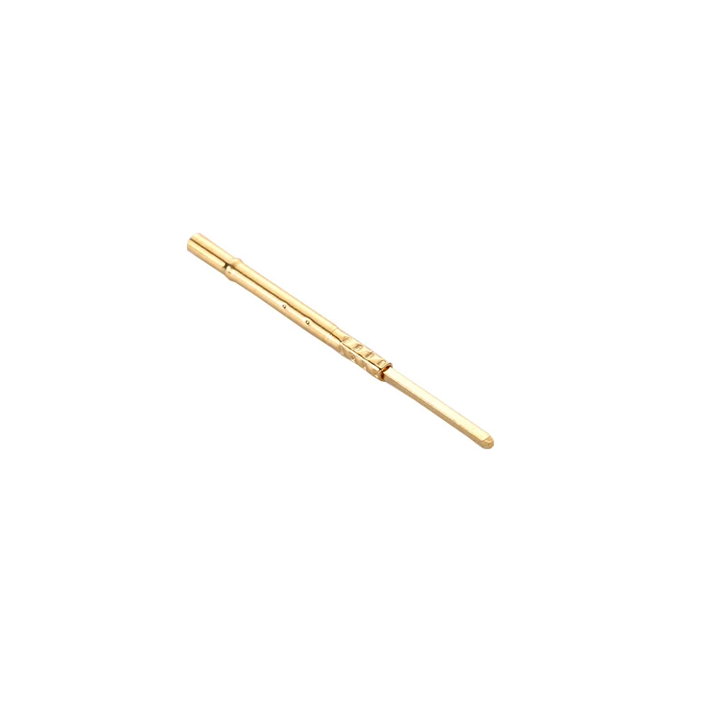 100Pcs R75-3W Electronic Test Tool Brass Tube Spring Test Probe Needle Tube Outer Diameter 1.32mm Total Length 26.2mm Test Probe